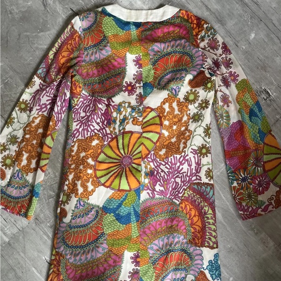 Trina Turk Sz 2 silk (93%) blend fully lined colorful dress - Picture 6 of 10